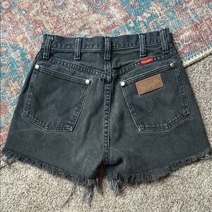 Wrangler Women's Black Denim Shorts